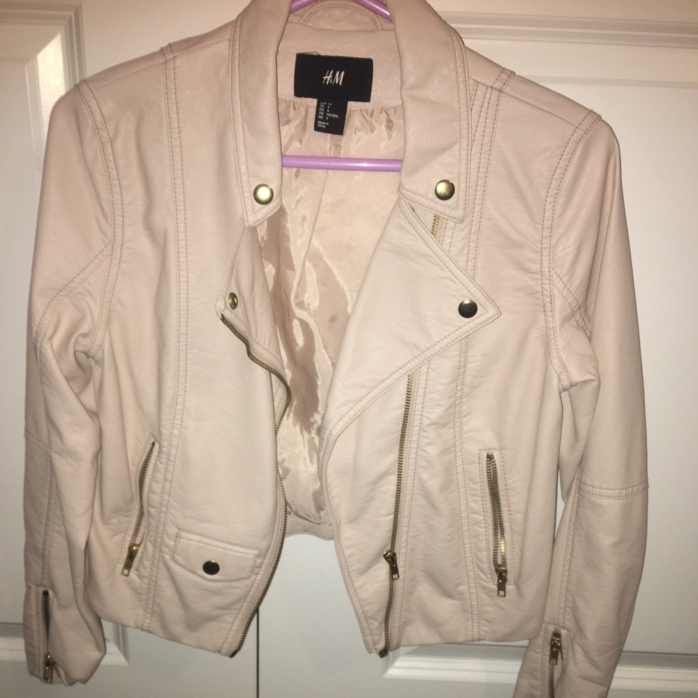 Pink H&M Leather Jacket